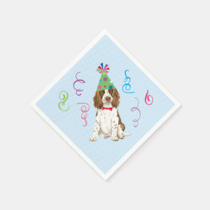 Serviette En Papier Fête d'anniversaire English Springer Spaniel