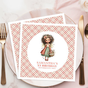Serviette En Papier Fête d'anniversaire féerique pastel mignonne pour 
