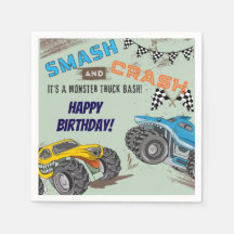 Fête d'anniversaire garçon Monster Trucks 