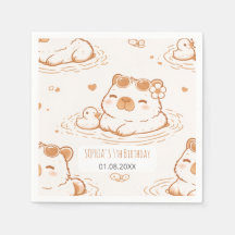 Fête d'anniversaire pour enfants avec capybara mig