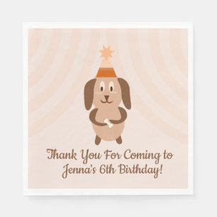 Serviette En Papier Fête d'anniversaire super aux chiots