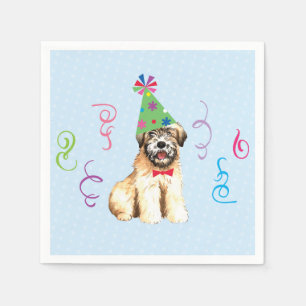 Serviette En Papier Fête d'anniversaire Wheaten Terrier Napkins