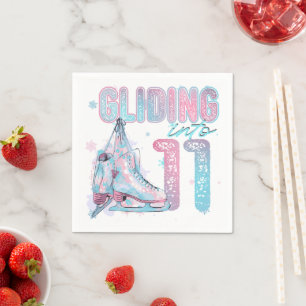 Serviette En Papier Fête de 11e anniversaire "Gliding into"