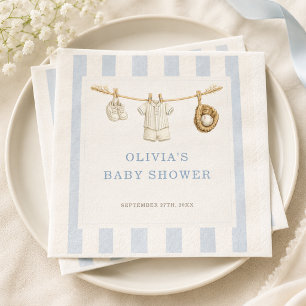 Serviette En Papier Fête de Baby Shower pour le sport de Baseball