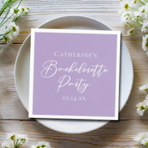 Fête de Bachelorat Personnalisée Violet Lilas
