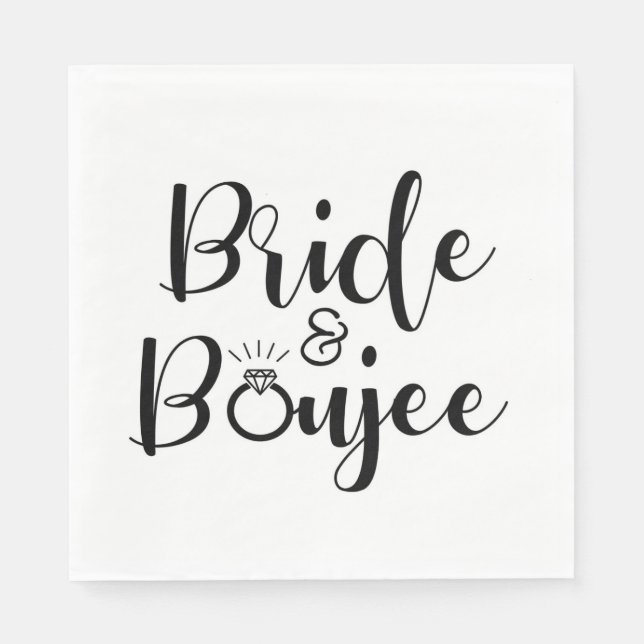 Serviette En Papier Fête de bachelorette de la tribu des mariées (Devant)