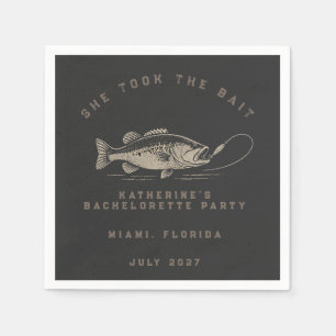 Serviette En Papier Fête de Bachelorette sur le thème des poissons per