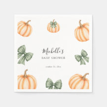 Fête de bébé au thème de citrouilles orange, genre