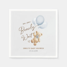 Fête de bébé garçon Ourson à peine attendu