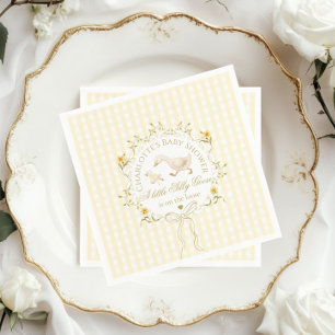 Serviette En Papier Fête de bébé jaune genre neutre Oie Idiote