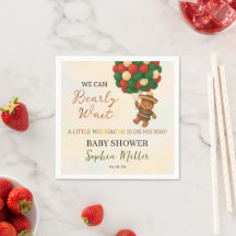 Fête de Bébé Ours à l'Aquarelle Fiesta
