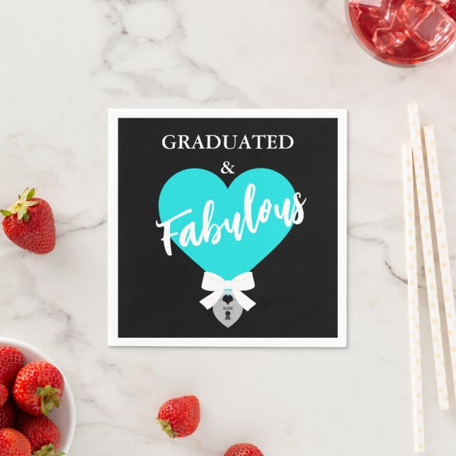 Serviette En Papier Fête de célébration diplômée et fabuleuse  (En situation)