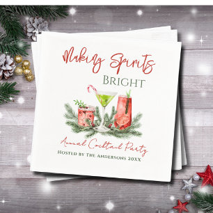 Serviette En Papier Fête de cocktail de vacances pour illuminer les es