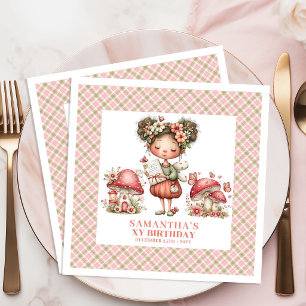 Serviette En Papier Fête de Fée Enchantée Jardin Magique Anniversaire