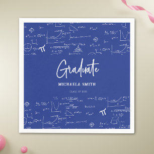 Serviette En Papier Fête de fin d'études de mathématiques en élégant b