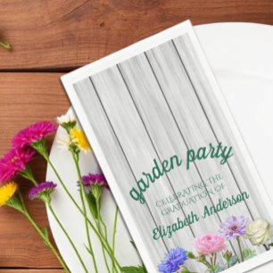 Serviette En Papier Fête de jardin de remise de diplômes