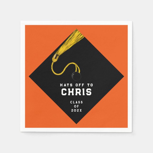 Serviette En Papier Fête de la graduation 2025 (Devant)