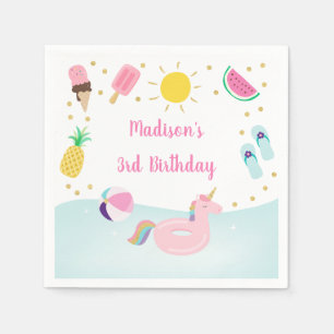 Serviette En Papier Fête de la poule de la crème glacée Sunshine An