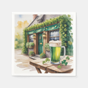 Serviette En Papier Fête de la Saint-Patrick au bar pub