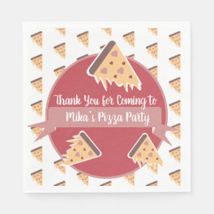 Serviette En Papier Fête de la Saint-Valentin Pizza Party Enfants 