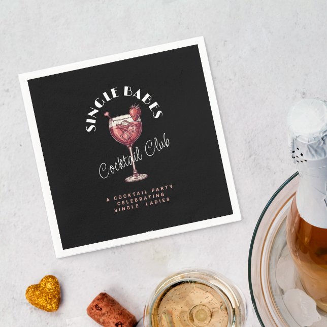 Serviette En Papier Fête de la Saint-Valentin pour Célibataires Cockta (Créateur téléchargé)