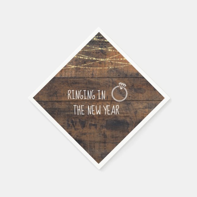 Serviette En Papier Fête de l'engagement pendant la nouvelle année (Coin)