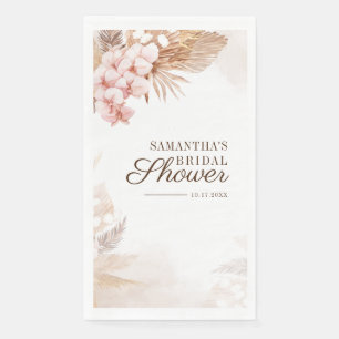 Serviette En Papier Fête de mariage Bohème Chic Terre cuite Herbe des 