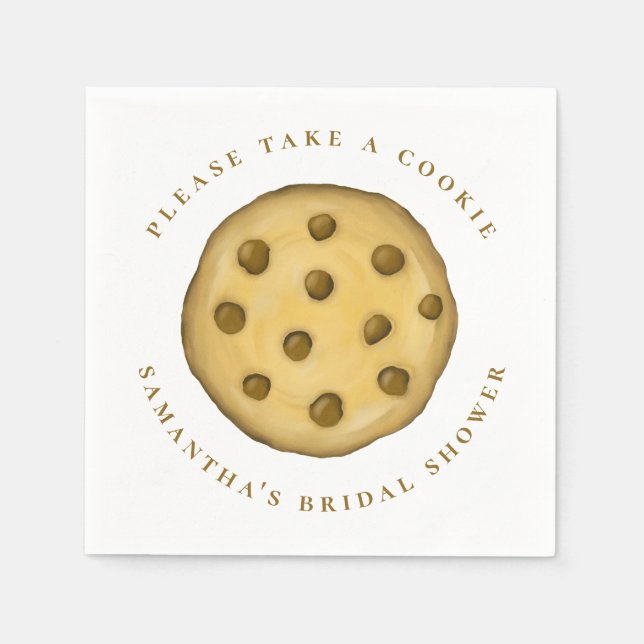 Serviette En Papier Fête de Mariage Bonbon Sucré Cookie Chocolat (Devant)