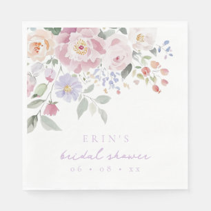 Serviette En Papier Fête de mariage Floral Pastel de Printemps