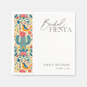 Serviette En Papier Fête de mariage florale Fiesta mexicaine