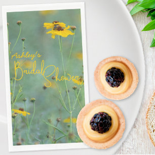 Serviette En Papier Fête de mariage Florale Minimaliste Fleur Sauvage 