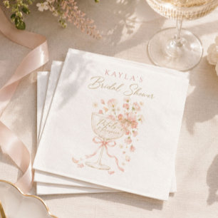 Serviette En Papier Fête de mariage Petals & Prosecco