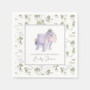 Serviette En Papier Fête de naissance Bébé Eeyore aquarelle