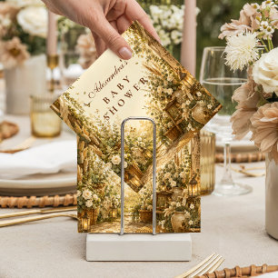 Serviette En Papier Fête de naissance botanique boho fantaisiste pour 