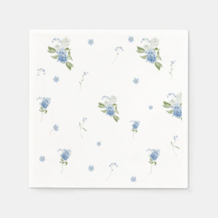 Serviette En Papier Fête de naissance de bébé garçon Fleur Bleue Baby