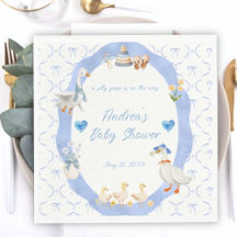 Fête de naissance de bébé garçon Silly Goose