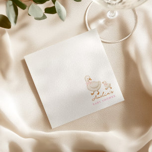 Serviette En Papier Fête de naissance d'un petit fou d'oie aquarelle r