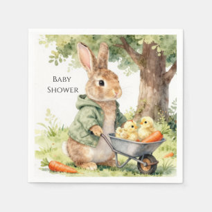 Serviette En Papier Fête de naissance Lapin de la Forêt