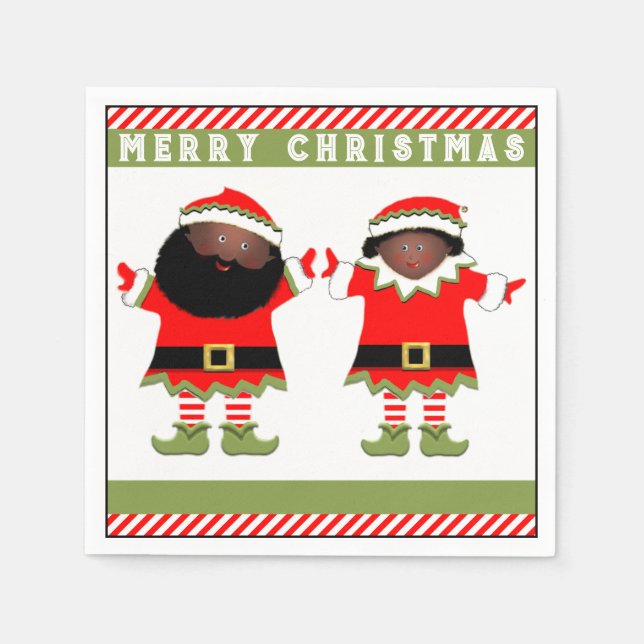 Serviette En Papier fête de Noël (Devant)