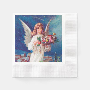 Serviette En Papier fête de Noël Ange de Noël