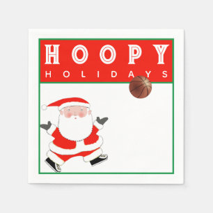 Serviette En Papier Fête de Noël de basketball