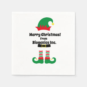 Serviette En Papier Fête de Noël de l'entreprise personnalisée