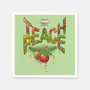Serviette En Papier Fête de Noël de Teach-Peace