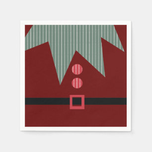 Serviette En Papier Fête de Noël Elf Suit