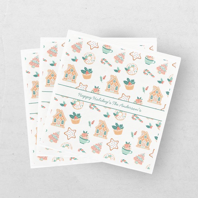 Serviette En Papier Fête de Noël fantaisiste (Créateur téléchargé)