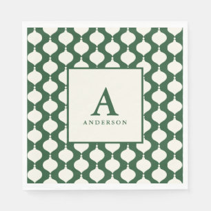 Serviette En Papier Fête de Noël vintage et élégante