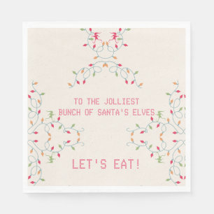 Serviette En Papier Fête de vacances de Noël pour les amis Jolmost Bun