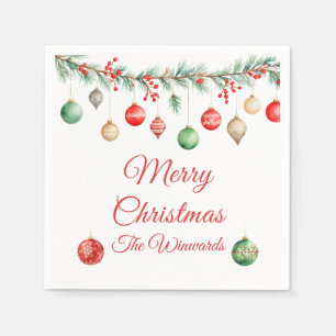Serviette En Papier Fête d'échange ornement de Noël Garland