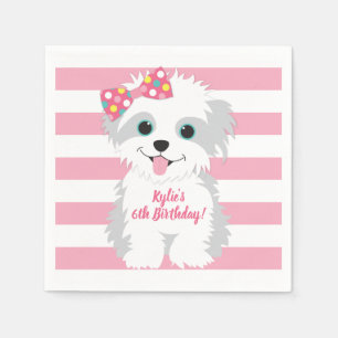 Serviette En Papier Fête des chiots