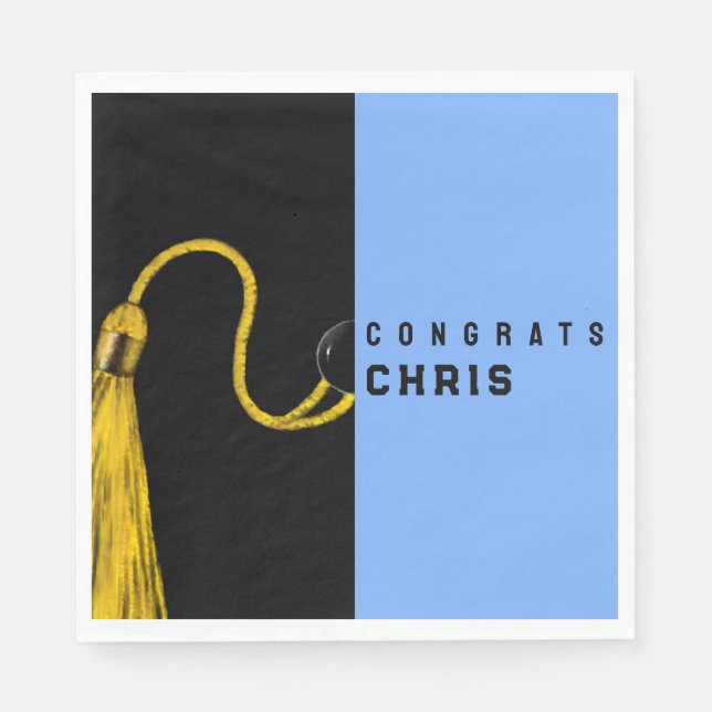 Serviette En Papier Fête des diplômes Grats serviettes (Devant)